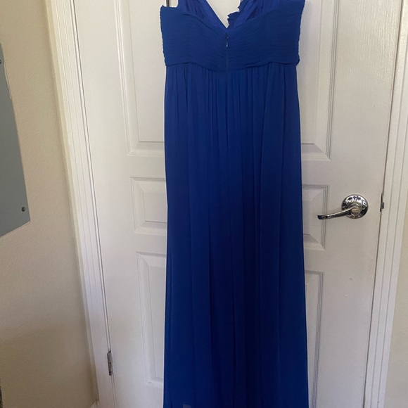 Prom dress Watters bridesmaid dress, Full Length Dress, Cobalt Blue Size 12 Used - Picture 7 of 9